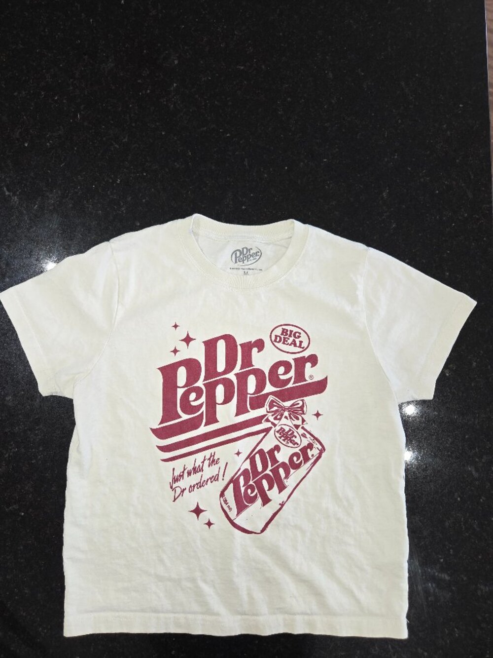 Dr. Pepper Cropped T-Shirt: Medium